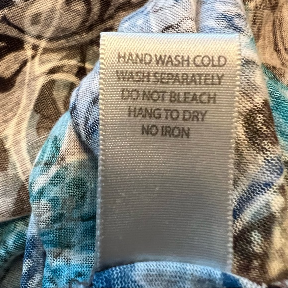 NWT Avenue Top Womens 18 Plus Sheer Floral Peasant Blouse Whimsical Fairy - Picture 8 of 10